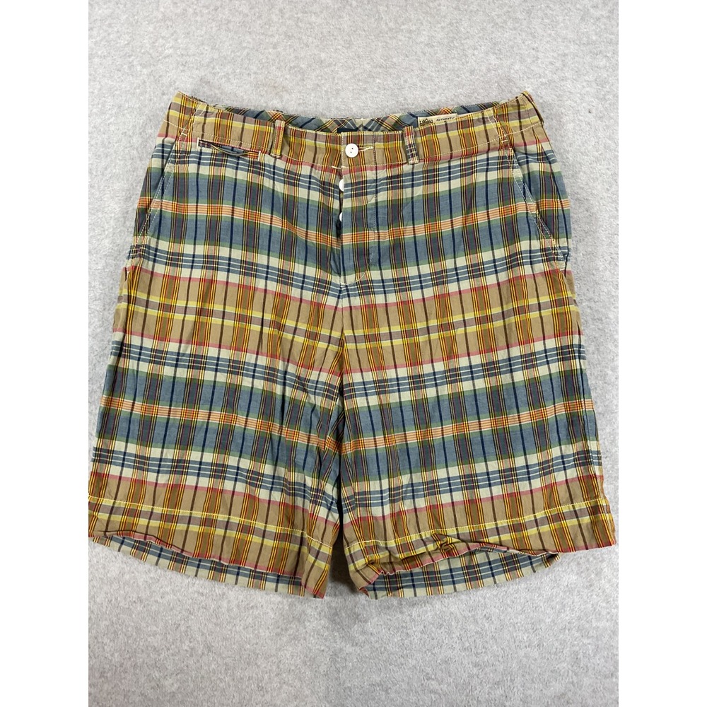 Polo Ralph Lauren Authentic India Madras Plaid Shorts Mens 34 Multi Color 2656